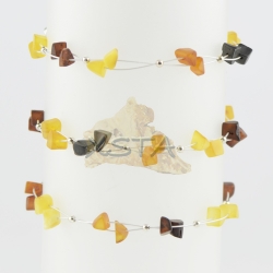 Natural amber bracelet with wire for adults Natural amber bracelet with wire for adults